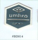 real leather printed logo badge, Badge