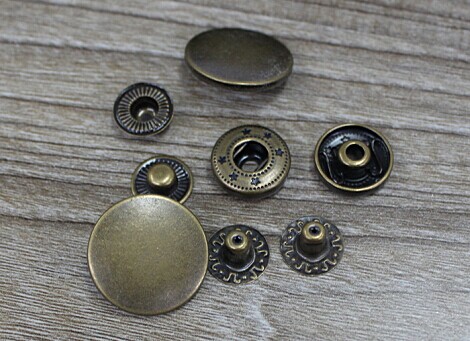 Antique brass snap button,Snap Button