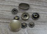 Antique brass snap button