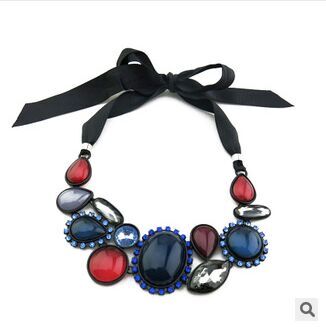 Satin ribbon band neck lace,Necklace